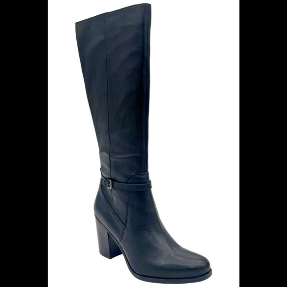 Naturalizer Women\'s Kalina Medium Calf Knee High Boots Black - Medium